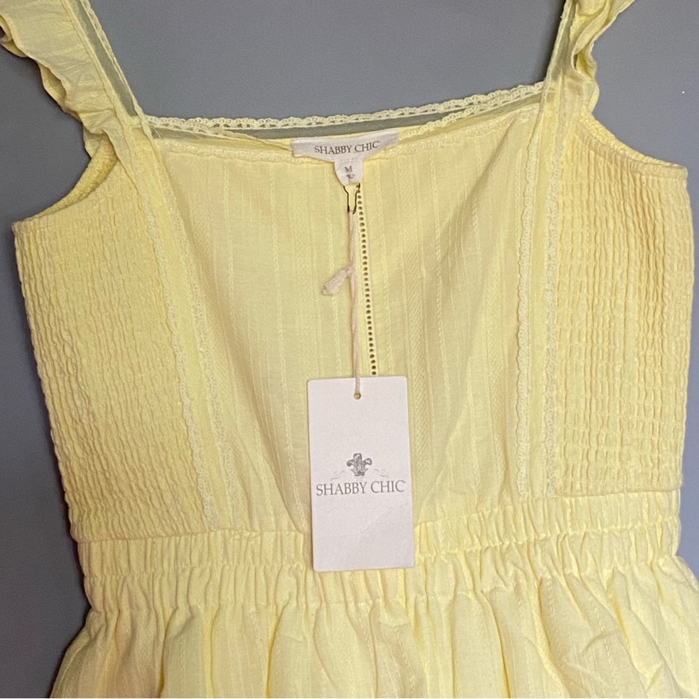Shabby Chic Maura Dress yellow size M NWT - Picture 9 of 15